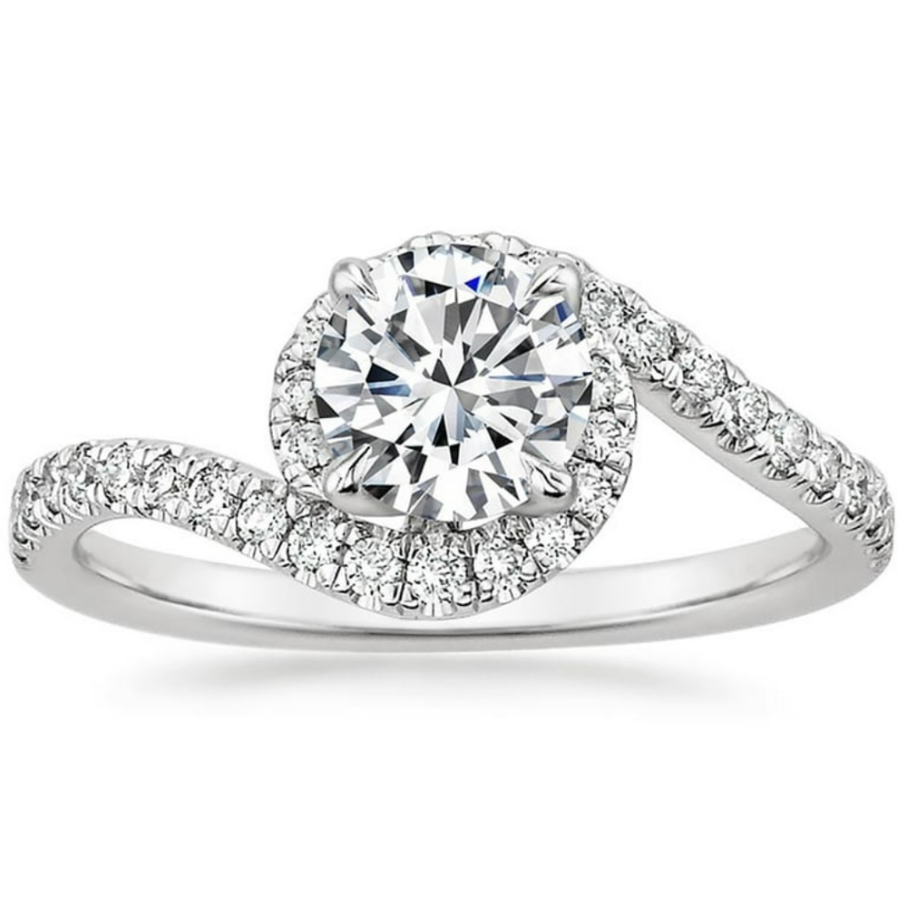 CLEAR & Stunning clear rhinestones & CZs ( not blue) sz 8 solitare Halo Johanna